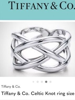 Tiffany & Co. Celtic Knot Sterling Ring - Size 6.5